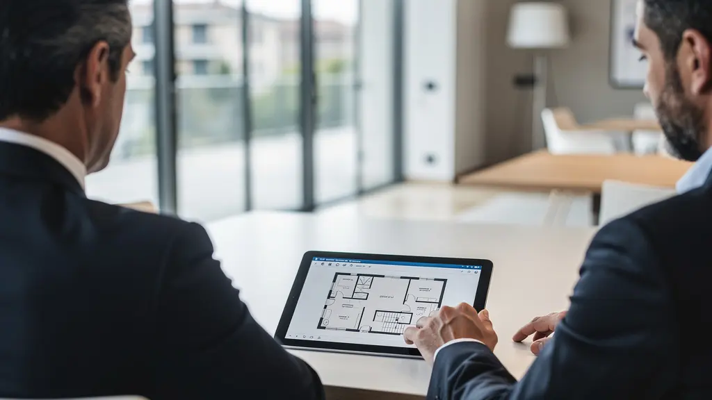 Agente immobiliare Milano presenta dati comparativi a investitore